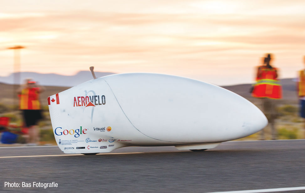 Team AeroVelo’s high-speed aerodynamic bicycle or “Speed Bike"